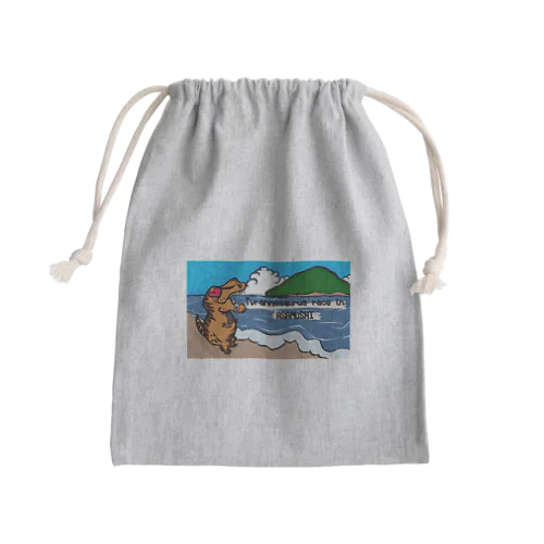 ティラノサウルスレースあさむし Mini Drawstring Bag