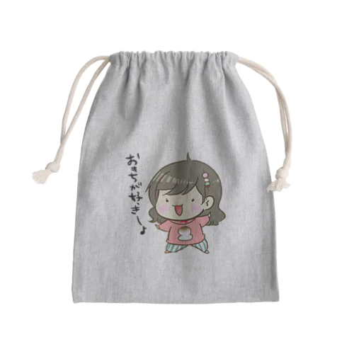 もっちん擬人化 Mini Drawstring Bag