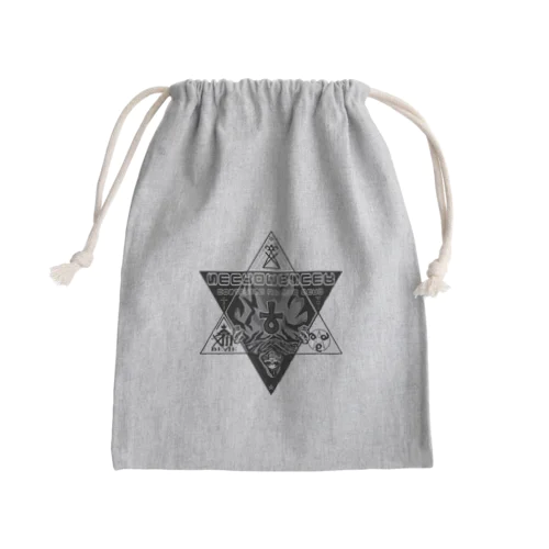 六芒星ネクロマンサー ブラックアンクリバース Mini Drawstring Bag