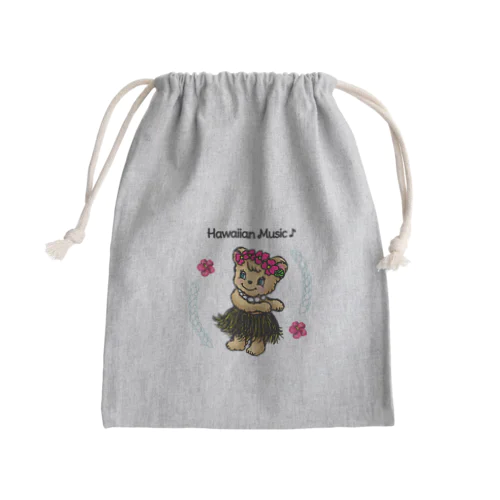 ハワイアンミュージック Mini Drawstring Bag