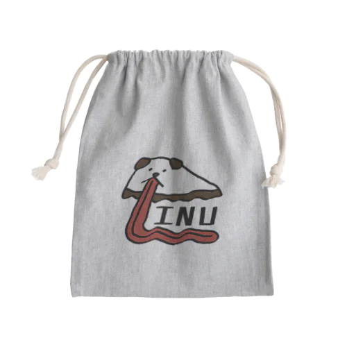 溶け犬 Mini Drawstring Bag