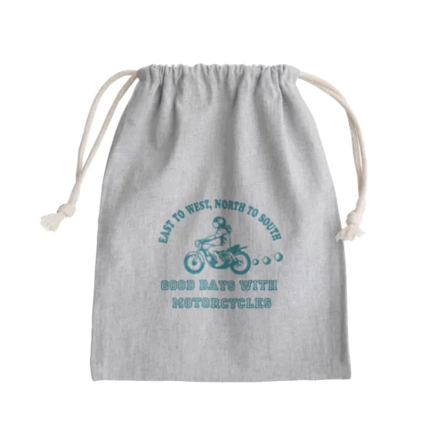 バイク日和 (ミント) Mini Drawstring Bag