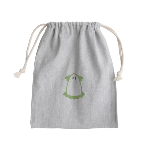 なぞのいきもの(みどり) Mini Drawstring Bag