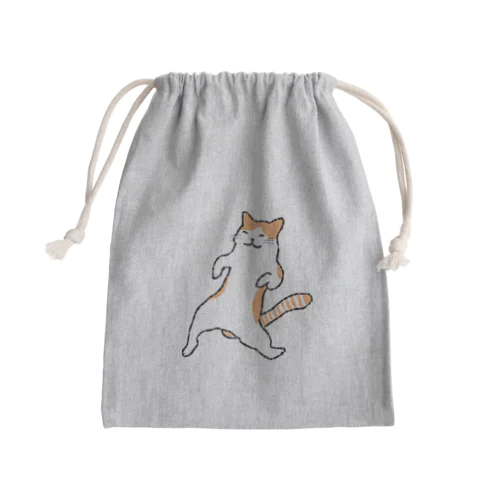 のんびりねこ Mini Drawstring Bag