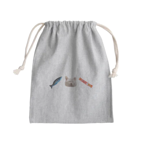 びー Mini Drawstring Bag
