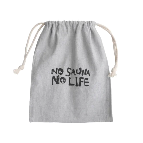 nosauna.nolife. Mini Drawstring Bag