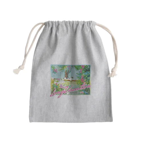 Long Vacation （野良猫） Mini Drawstring Bag