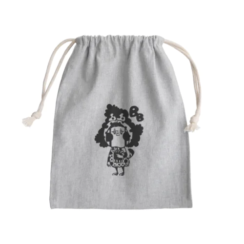 お風呂上がり Mini Drawstring Bag