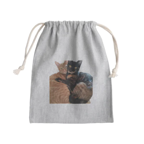 猫LOVE Mini Drawstring Bag