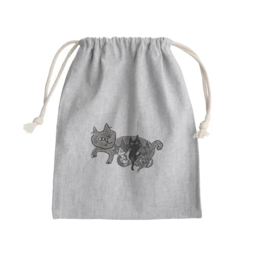 みんないっしょ Mini Drawstring Bag