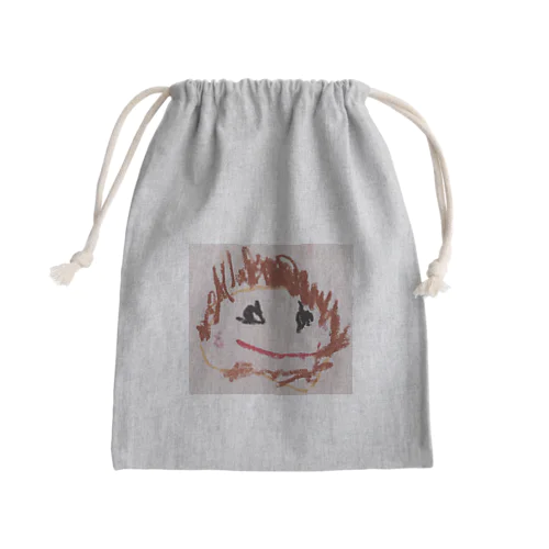 すまいりーおひげさん Mini Drawstring Bag