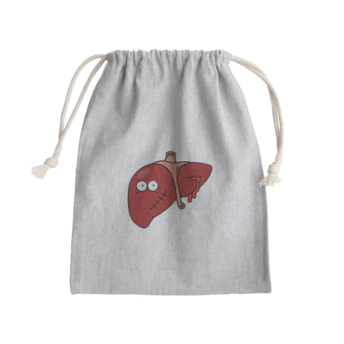 Broken Liver / 内臓の内情 Mini Drawstring Bag