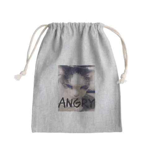 猫(ごもく) Mini Drawstring Bag