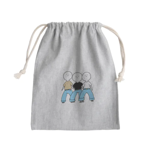 Tシャツ三人衆 Mini Drawstring Bag