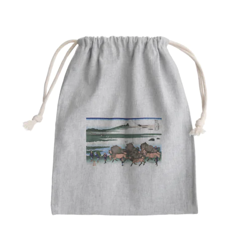 葛飾北斎_冨嶽三十六景　駿州大野新田 Mini Drawstring Bag