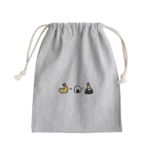 天むす方程式 Mini Drawstring Bag