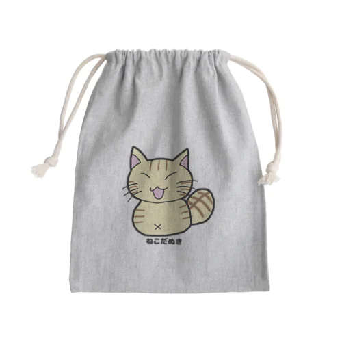 ねこだぬき（ASUKA） Mini Drawstring Bag