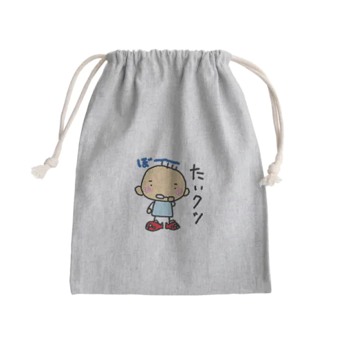 たいクツ Mini Drawstring Bag