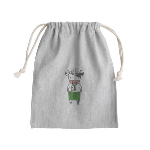 モウモウシェフ Mini Drawstring Bag