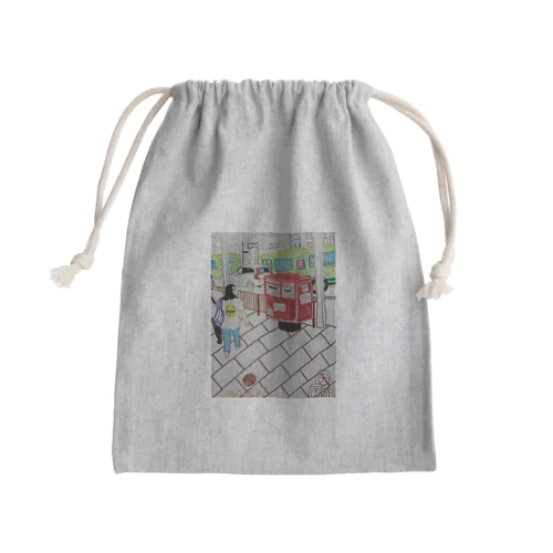 赤ポスト📮四条河原町 Mini Drawstring Bag