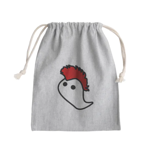 ヒャッハーって言いそうなおばけ Mini Drawstring Bag