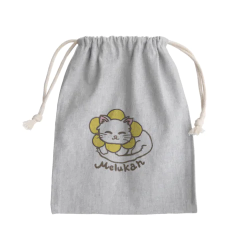 みるくにゃんNo.2 Mini Drawstring Bag