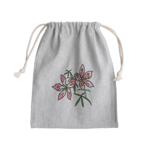 10/1 誕生花 「モミジアオイ」 Mini Drawstring Bag