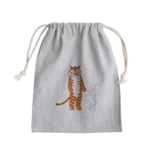 トラちゃんとウサギちゃん Mini Drawstring Bag