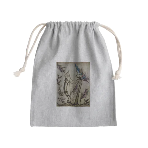 2 セピア系 Mini Drawstring Bag