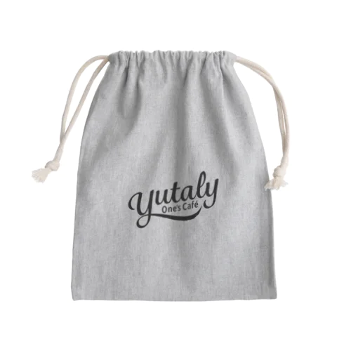 Yutaly One’s Cafe グッズ（ブラックロゴ） Mini Drawstring Bag