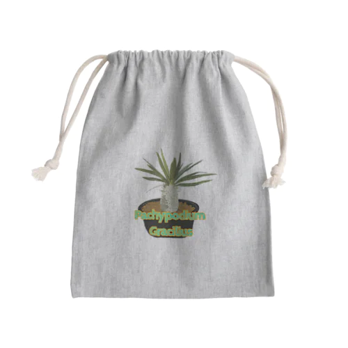 Pachypodium Gracilius Mini Drawstring Bag