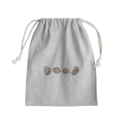 ちょっと間抜け社長 Mini Drawstring Bag