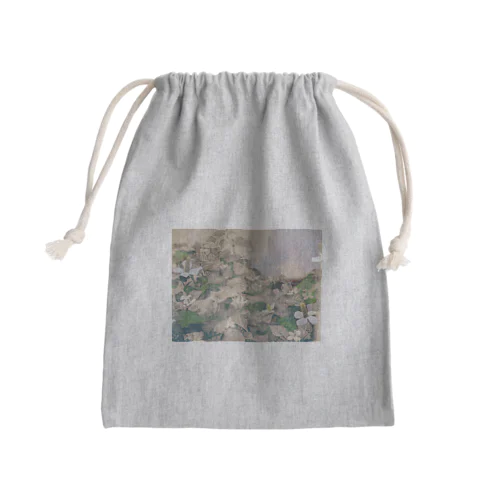 道端に生きる Mini Drawstring Bag