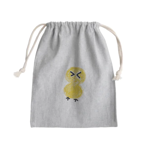 ぴよ子 Mini Drawstring Bag