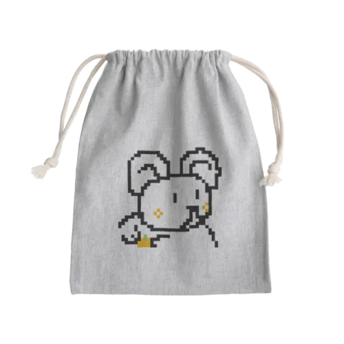 ドット絵くまくん Mini Drawstring Bag