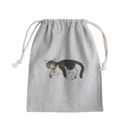 そこそこリアルねこ くつろぐにゃん01 Mini Drawstring Bag