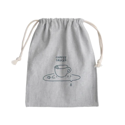 COFFEE SAUCER Mini Drawstring Bag