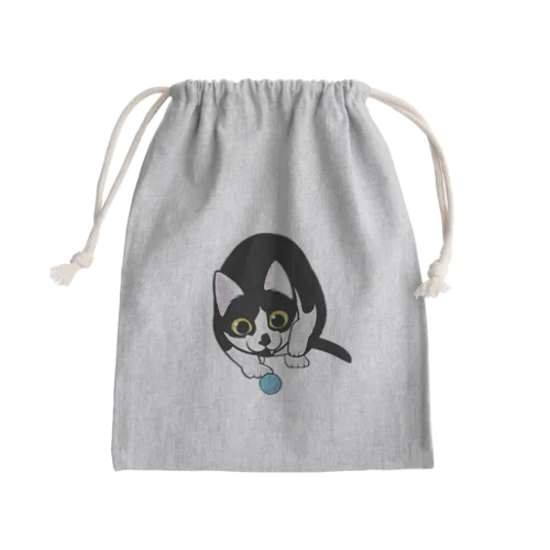 そこそこリアルねこ おもちゃを狙うにゃん01 Mini Drawstring Bag