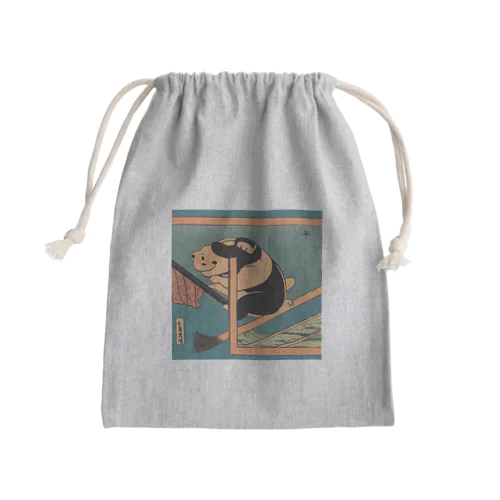 浮世絵風ビーバーズ2 Mini Drawstring Bag