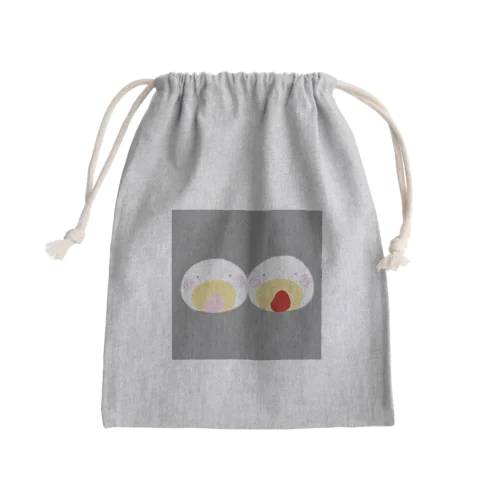 いちご大福 Mini Drawstring Bag