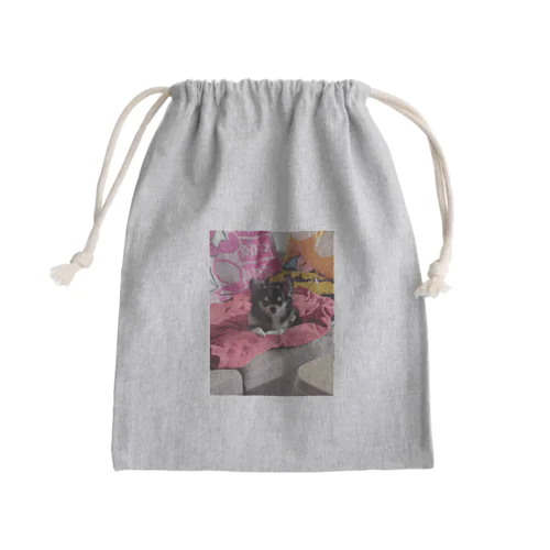 くぅ君です。 Mini Drawstring Bag