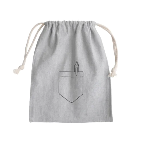ポケットinぺん Mini Drawstring Bag