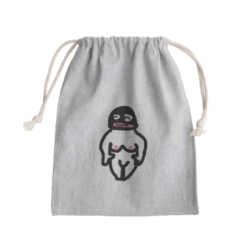 半裸ドン(全裸) ブルベ Mini Drawstring Bag