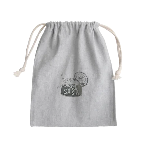 缶入りサバ女 Mini Drawstring Bag