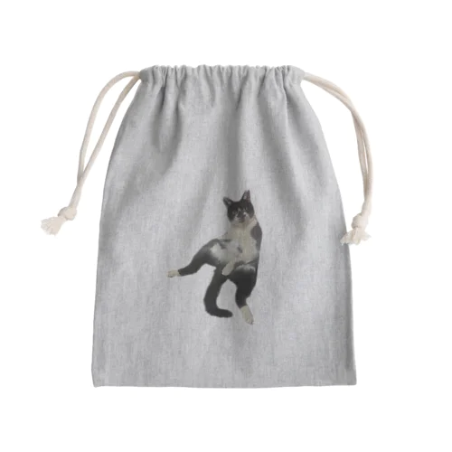 ひょうきん猫カンタくん Mini Drawstring Bag