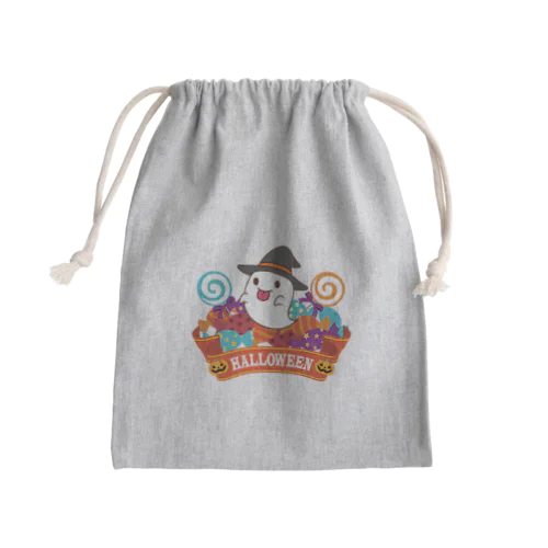 ハロウィンオバケ Mini Drawstring Bag