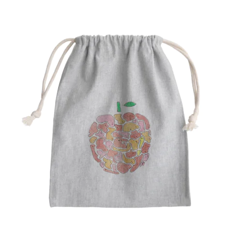 おばけリンゴ Mini Drawstring Bag