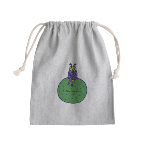 【audace × フクハラアキコ】フンコロガッソ 座る Mini Drawstring Bag