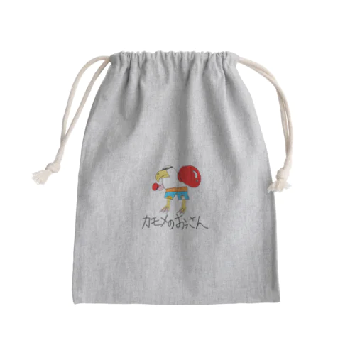 ボクサーなカモメのおっさん Mini Drawstring Bag