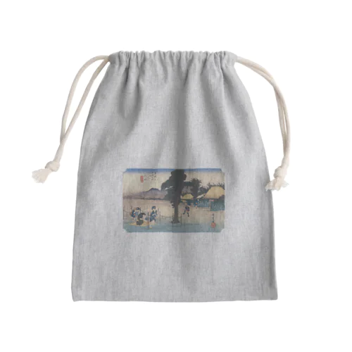 歌川広重_東海道五拾三次 水口 名物干瓢 Mini Drawstring Bag